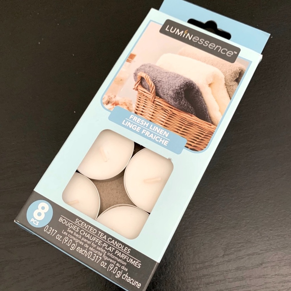 Luminescence Scent Fresh Linen Tea Light Candles